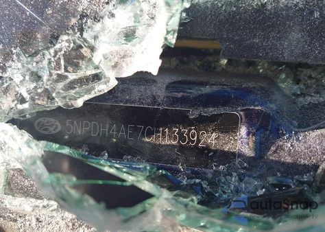 2012 Hyundai Elantra Gls z USA, uszkodzony, nr VIN 5NPDH4AE7CH133924